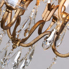 Silva Vintage LED Suspension Laiton Métal Cristal Salon Chambre à coucher - Neutralighting