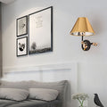 Arisha Applique Murale Réglable Cône Rétro, Doré, Chambre - Neutralighting