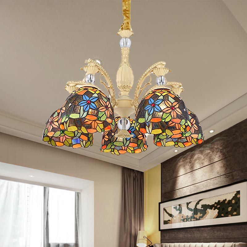 Silva Vintage LED Lustre Métal Verre Salon Chambre à coucher - Neutralighting