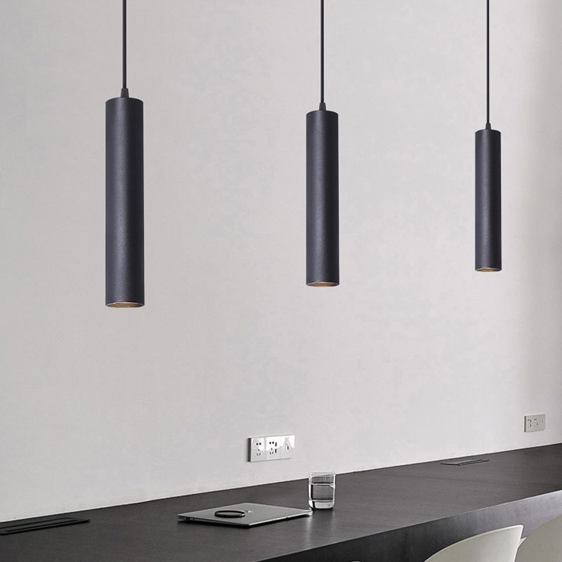 Yore Suspension Cylindre Moderne. Métal. Noir. Salon - Neutralighting