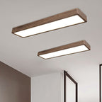 Muto Plafonnier Rectangulaire Moderne, Bois/Acrylique, Bois, Salon - Neutralighting