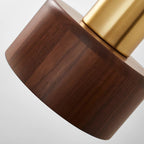 Muto Applique Murale Cylindrique Vintage, Métal/Bois, Salle de Bain - Neutralighting