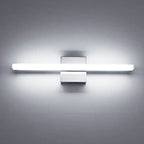 Ray Applique Murale LED Linéaire/Rectangulaire, Métal/Acrylique, Noir/Argent, Salle de Bain - Neutralighting