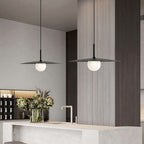 Arisha Suspension Dôme Moderne, Métal /Verre, Noir/Blanc/Grise, Chambre - Neutralighting