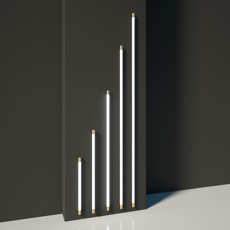 Yova Applique Murale Linéaire Simple. Métal/Acrylique. Blanc. Salle de Bain - Neutralighting