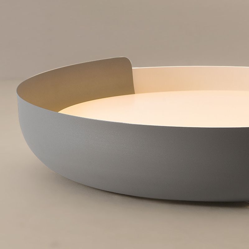 Arisha Plafonnier Anneau Moderne, Métal/Acrylique, Noir/Blanc/Noyer/Jaune/Gris, Salon - Neutralighting