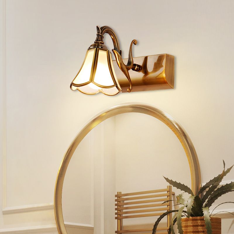 Ray Design Italien Floride Applique Murale à miroir LED Marron Métal Salle de Bain - Neutralighting