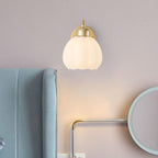 Arisha Applique Murale Fleur Rustique, Métal/Verre, Chambre - Neutralighting