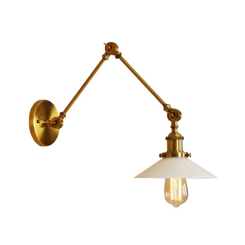 Silva Applique Murale Réglable Rétro, Métal, Bronze/Laiton, Couloir - Neutralighting