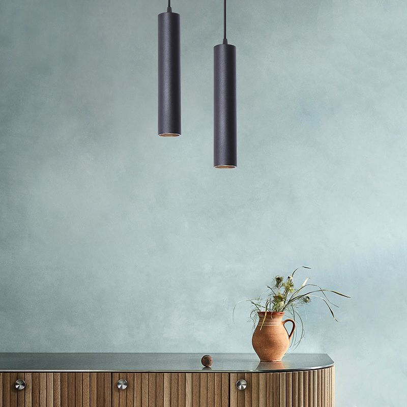 Yore Suspension Cylindre Moderne. Métal. Noir. Salon - Neutralighting