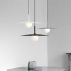 Arisha Suspension Dôme Moderne, Métal /Verre, Noir/Blanc/Grise, Chambre - Neutralighting