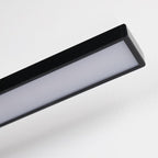 Ray Applique Murale LED Linéaire/Rectangulaire, Métal/Acrylique, Noir/Argent, Salle de Bain - Neutralighting