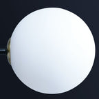 Valentina Suspension Linéaire Minimaliste, Metal/Verre, Blanc, Chambre - Neutralighting
