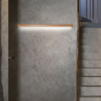 Dwyn Applique Murale Miroir Linéaire Minimaliste Bois Salon - Neutralighting