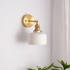 Xani Applique Murale Géométrique Vintage. Métal/Céramique. Blanc. Chambre - Neutralighting