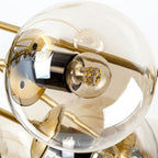 Valentina Suspension Multi Retro, Metal/Verre, Noir/Or, Salon - Neutralighting