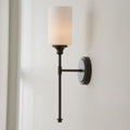 Tiffany Applique Murale Minimaliste Nordique, Métal, Noir/Argent, Chambre à Coucher - Neutralighting