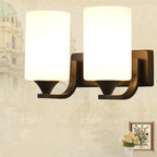 Tiffany Applique Murale Miroir Cylindrique Moderne, Verre/Métal, Noir/Chromé, Salon - Neutralighting