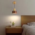 Muto Applique Murale Cylindrique Vintage, Métal/Bois, Salle de Bain - Neutralighting
