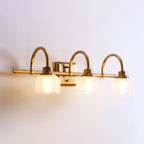 Arisha Applique Murale Bol Vintage, Métal/Verre, Laiton, Salle de Bain - Neutralighting
