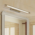 Arisha Applique Murale LED Minimaliste Linéaire, Métal/Acrylique, Or, Salle de Bain - Neutralighting