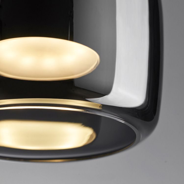 Valentina Suspension Dôme Moderne, Verre, Noir, Salon - Neutralighting