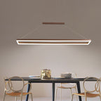 Ray Suspension Rectangulaire Contemporaine, Metal, Café/Or, Chambre - Neutralighting
