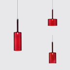 Priya Lustre Suspension Moderne Minimaliste Verre Clair/Gris Bar - Neutralighting