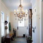 Silva Vintage LED Suspension Laiton Métal Cristal Salon Chambre à coucher - Neutralighting