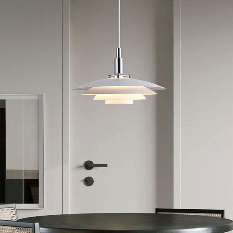 Nylo Suspension Bol Monerne. Métal . Blanc/Noir. Chambre - Neutralighting