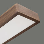 Muto Plafonnier Rectangulaire Moderne, Bois/Acrylique, Bois, Salon - Neutralighting