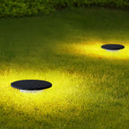 Ray Lampe Extérieure au Sol Rond Simple, Métal, Noir, Cour - Neutralighting