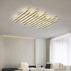 Arisha Plafonnier Multi/Linéaire Moderne, Métal/Acrylique, Noir, Salon - Neutralighting