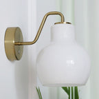 Arisha Applique Murale Vase Scandinave, Verre/Métal, Or, Cuisine - Neutralighting