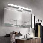 Ray Applique Murale LED Linéaire/Rectangulaire, Métal/Acrylique, Noir/Argent, Salle de Bain - Neutralighting