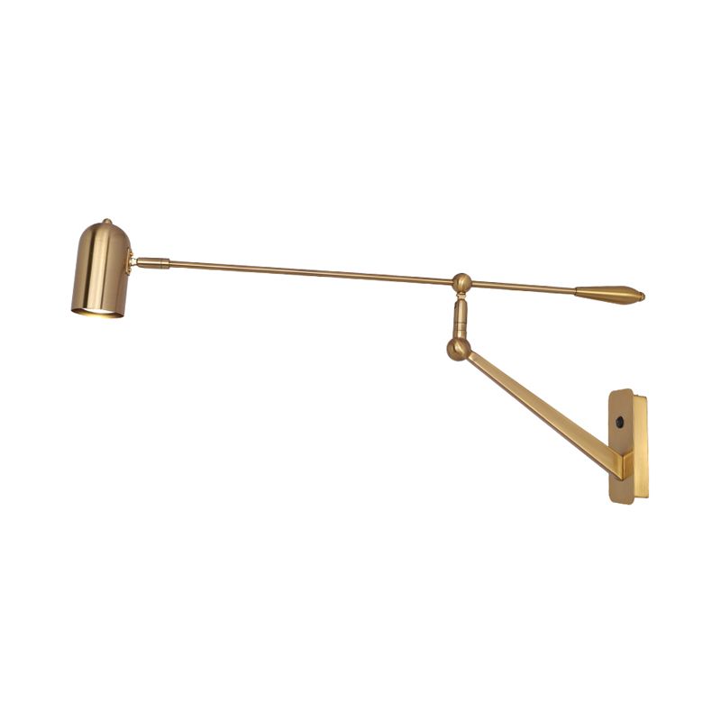Arisha Applique Murale Orientable Vintage, Métal, Doré, Salon - Neutralighting