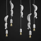 Valentina Moderne LED Suspension Noir/Blanc Métal Salle à manger - Neutralighting