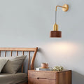 Muto Applique Murale Cylindrique Vintage, Métal/Bois, Salle de Bain - Neutralighting
