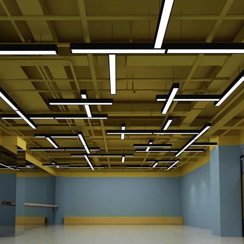 Noar Moderne Suspension Rectangulaire Noire - Neutralighting
