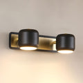 Arisha Applique Murale Cylindrique Moderne Métal/Acrylique Noir/Blanc Salle de Bain - Neutralighting