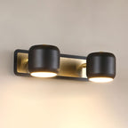 Arisha Applique Murale Cylindrique Moderne Métal/Acrylique Noir/Blanc Salle de Bain - Neutralighting