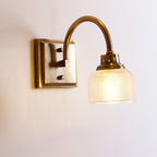 Arisha Applique Murale Bol Vintage, Métal/Verre, Laiton, Salle de Bain - Neutralighting