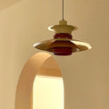 Valentina Suspension Bol Moderne, Métal, Blanc/Bois/Marron, Salon - Neutralighting