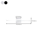 Ray Applique Murale LED Linéaire/Rectangulaire, Métal/Acrylique, Noir/Argent, Salle de Bain - Neutralighting