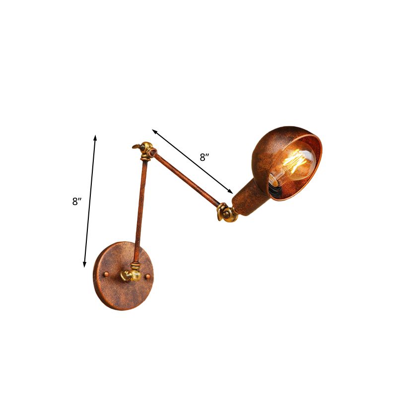 Epoch Applique Murale Vintage Industrielle, Rouille, Bureau - Neutralighting