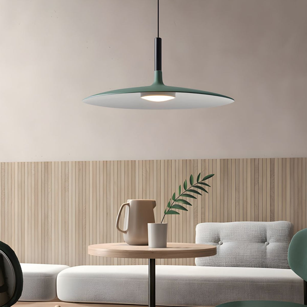 Lustra Suspension Lampe Disque Plat en Aluminium - Neutralighting
