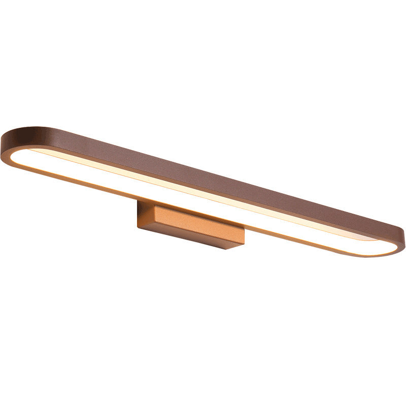 Luxa Applique Murale Miroir Ovale Moderne. Métal/Gel de Silice. Café/Noir Salon - Neutralighting