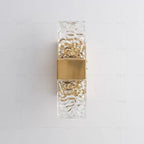 Arisha Modern Rectangular Metal Wall Lamp, Gold - Neutralighting