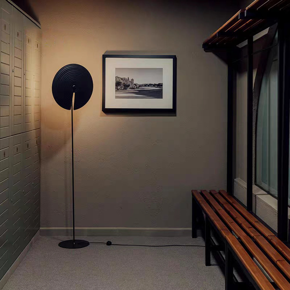 Arisha Lampadaire/Lampe de table Rond Moderne, Métal, Noir, Salon - Neutralighting