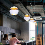 Arisha Suspension LED, Noir & Blanc, D 25/35CM - Neutralighting